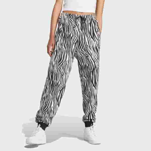 spodnie dresowe allover zebra animal print essentials