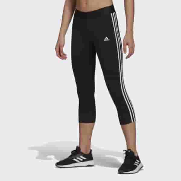 essentials 3-stripes 3/4 length leggings