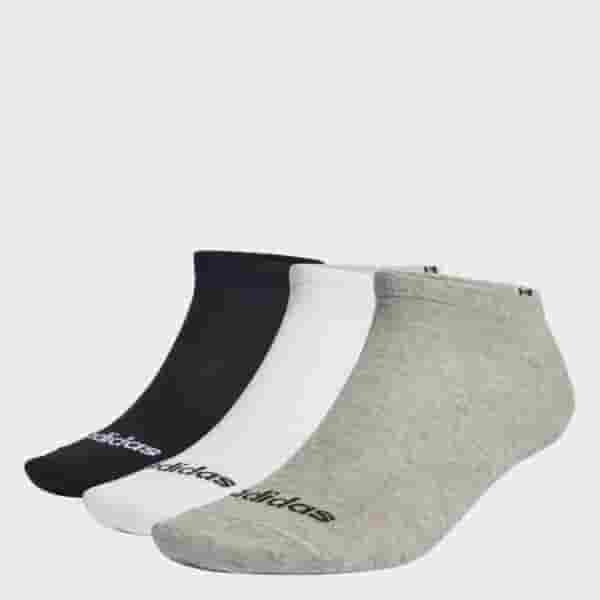 thin linear low-cut socks 3 pairs