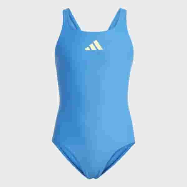 solid small logo swimsuit